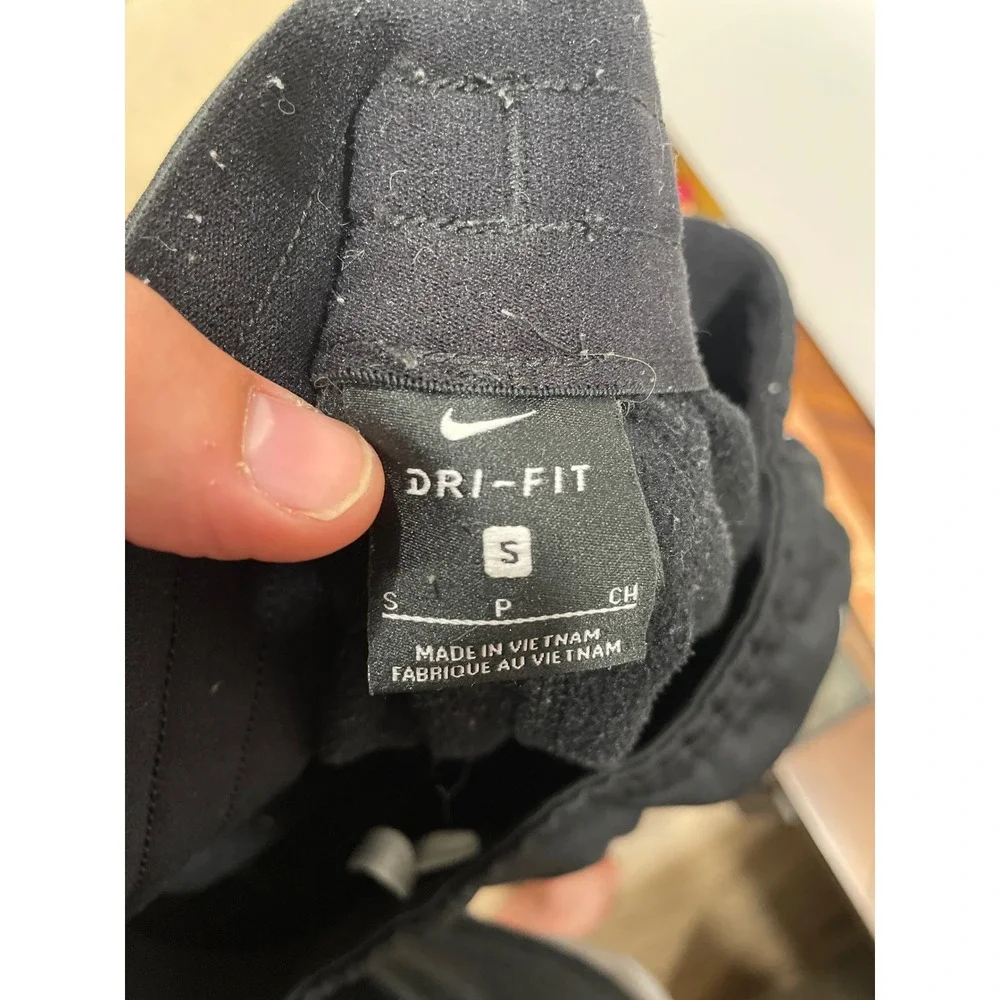 Nike Dri-FIT Men Black Repeat Logo Tape Tapered Joggers Pants 856920 Small